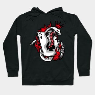 Ace of Spades Snake Tattoo Hoodie